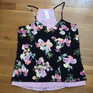 Reversible floral cami